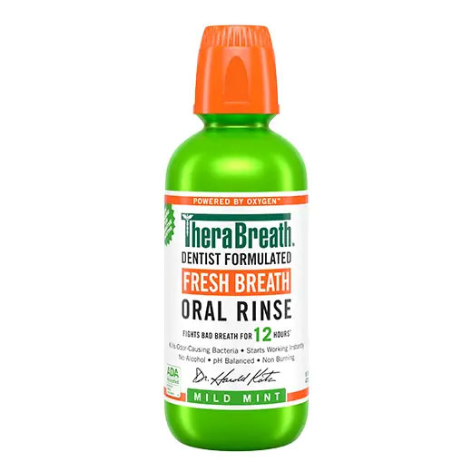 TheraBreath Fresh Breath Oral Rinse - Mild Mint 473ml